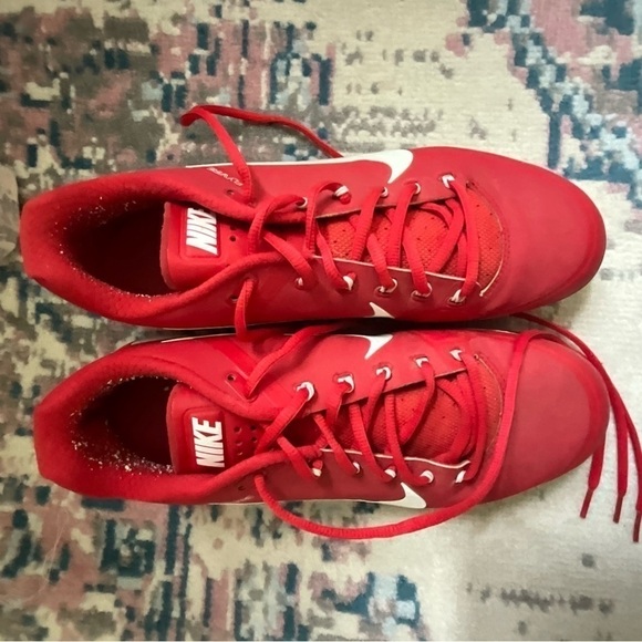 Nike Air Clipper '17 Men's Metal Baseball Cleats red white size 10.5 - Picture 3 of 13